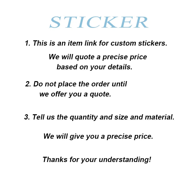 Custom Die Cut PVC Sticker