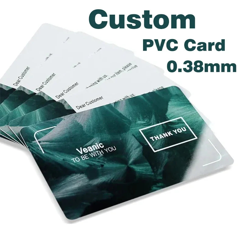 Custom Glossy Matte PVC Business ID Card 0.38mm 85.5*54mm 200pcs