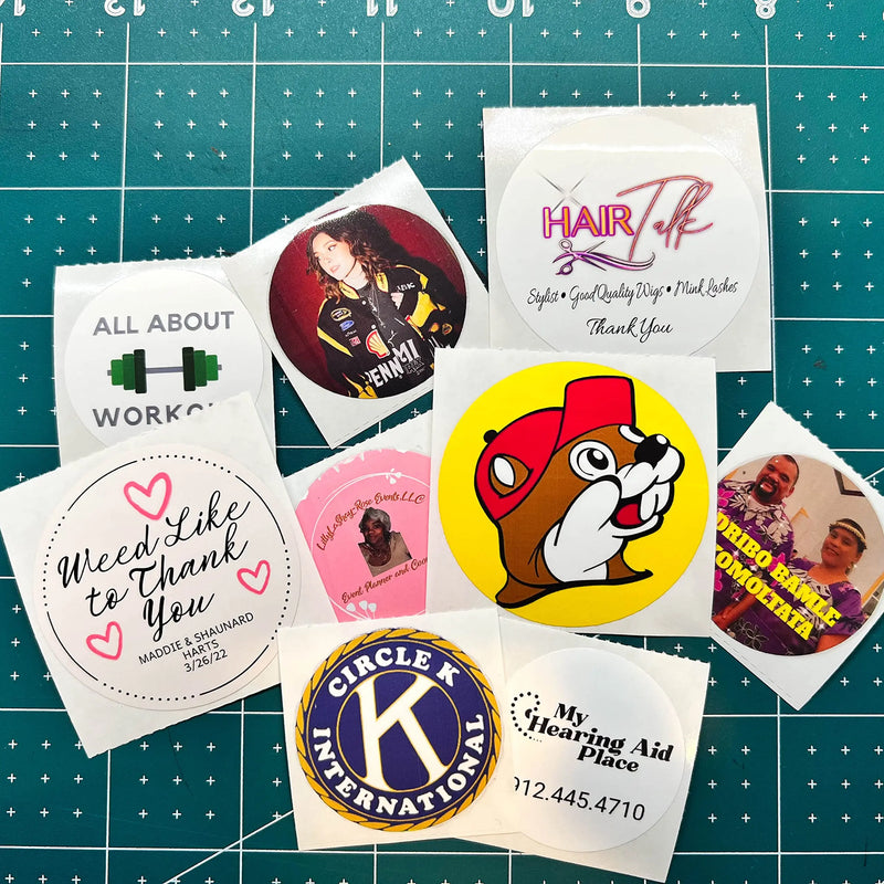 Custom label stickers with any design and logo